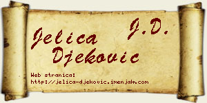 Jelica Đeković vizit kartica